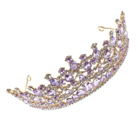 LIFKOME Female Rhinestone Headband for Weddings Bride Crown Decoration for Parties and Special Occasions Elegant Shiny Accessory for Bridal Showers and Birthday Celebrations