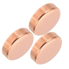 PATIKIL 2 Inch ID Copper Pipe End Cap, 3 Pack Copper Fitting Cap Sweat Plug Solder Connection for Plumbing HVAC Air Conditioner