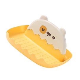 Pot Lid Holder and Spoon Rest, Utensil Rest Stylish Prevents Deformation for Kitchen (Yellow)