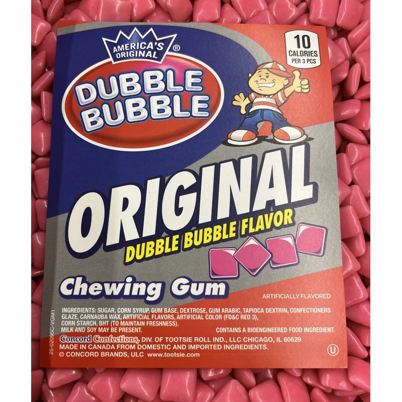 Dubble Bubble Original Chewing Gum 5 Pounds Free Shipping