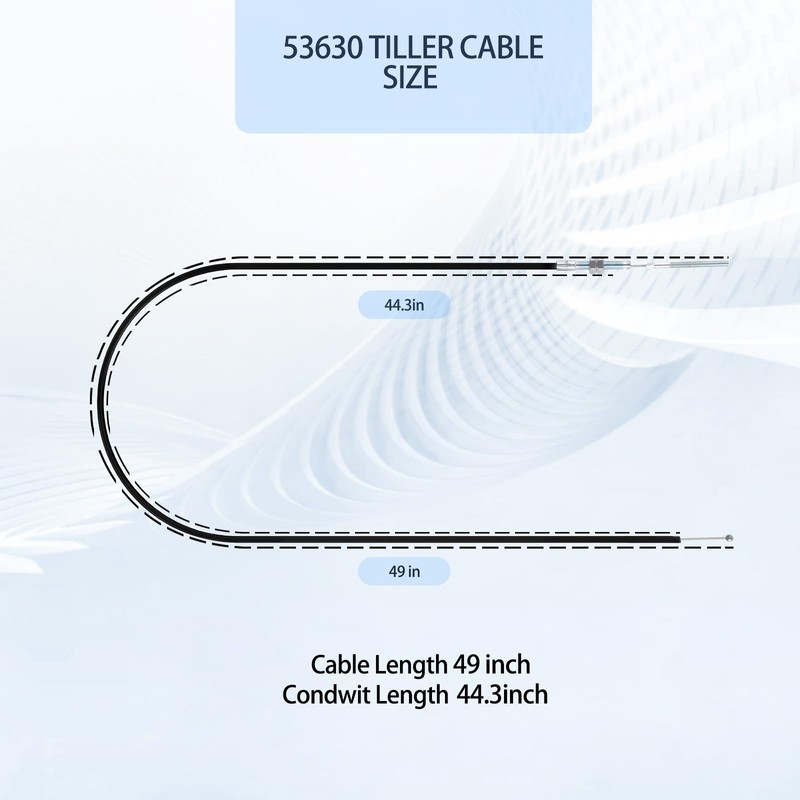 Aocies 53630 Tiller Cable Suitable for Earthquake Rear Tine Tillers