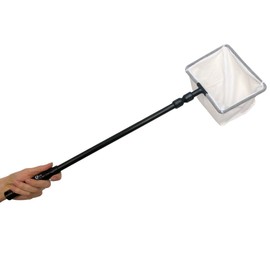 UNEAK - Medium Aquarium Fish Net with Long Extendable Handle for Fish Tank Fine Mesh Aquarium Net 10-36 Long Handle Catcher for Fish and Shrimp Tank, Pond, Creek