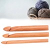 Bamboo Crochet Hook Handcrafted Knitting Needles Yarn Craft 20cm/7.9in Large