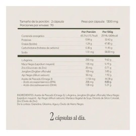 Maca Negra  Suplemento Para Hombres  140 Softgels  Maklen Sabor Sin sabor                                                                             