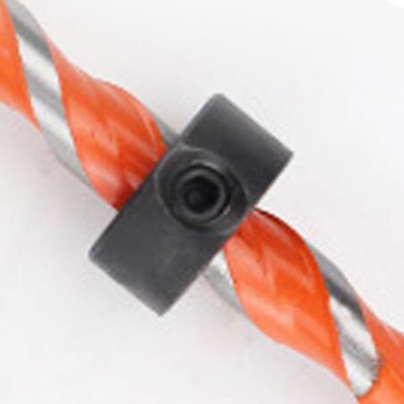 8 PCS Step Drill Bit Depth Stop Collar Ring Positioner