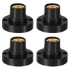 PATIKIL E14 Bulb Socket, 4pcs Round Screw Base Lamp Holder