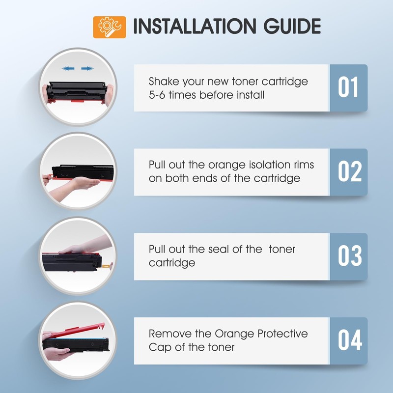 206X 206A Toner Cartridges 4 Pack High Yield M283fdw Set