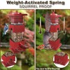 Squirrel Proof Bird Feeder, Metal Bird Feeders for Outdoors Hanging,