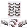 Mikinona 5pairs Faux Lashes Multi Cosplay Eyelashes for Women Girls