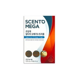 뉴트리원 센토메가 초임계 알티지 오메가3 트리플 1200mg 30캡슐/mjc NutriOne Centomega Supercritical RTG Omega-3 Triple 1200mg 30 Capsules