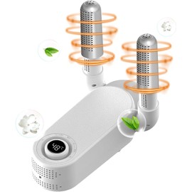 MEETOZ Boot Dryer for Shoes, Shoe Dryer with Heat Blower, Glove Dryer & Boot Warmer - Folding Design Adjustable Dry Rack - Telescopic Bendable Dry Ports - Intelligent Timer ﻿