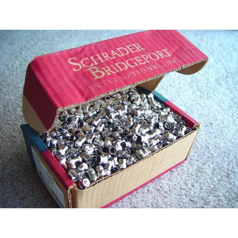 Schrader Automotive 25 Xtra Seal Brass Metal Chrome Valve Caps