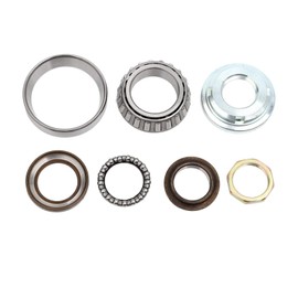 Minho Steering Stem Rod Bearing Ring Kit 7 Piece Fit for Chinese Scooter Moped Jonway 125cc 150cc Steering Rod Taper Bearing Assembly