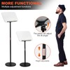 Portable Floor Lectern Podium Stand for Speech, Presentation, with Black