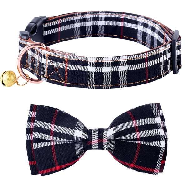 Yizepet Dog Collar with Bow Tie- Adjustable pet Collar for