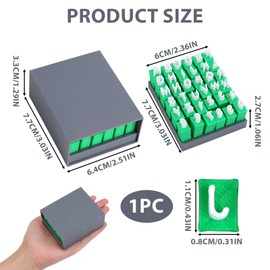 36 Pcs Polymer Clay Stamps Set for Clay Pottery, Alphabet＆Number Stamps Set for Kids/Adult/Students DIY Craft, Customizable Letter Molding Tool for Pottery, Fondant, Playdough and Cookies (Uppercase)