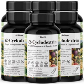 Earthville 6 AlphaCD Earthville AlphaCD 500mg 2-Month Supply Alpha-Cyclodextrin 60 Veg Capsules / 6개 알파CD 어스빌 알파시디 500mg 2개월분 알파시클로덱스트린 60베지캡슐
