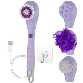 Spa Sciences Nera Cepillo Corporal Ducha Baño Exfoliación Limpieza Profunda Cuidado Pies Infusor Loción Masaje