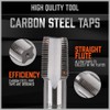 HORUSDY 6-Piece NPT Pipe Tap Set, Carbon Steel Threading Tool