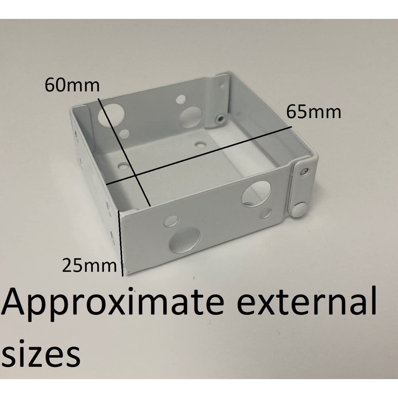 Pair of Square Type Box Brackets for 50mm Venetian/Wood Blind