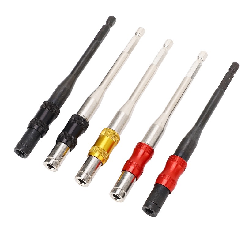 5Pcs Drill Bit Extension 1/4in Hex Shank Magnetic Screwdriver Bit
