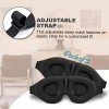 2 Gafas Para Dormir 3d, Transpirables Y Ajustables
