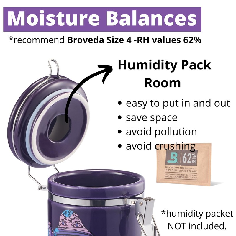 Smell Proof Container (500ml - 1 Oz), Mushroom Stash Jar