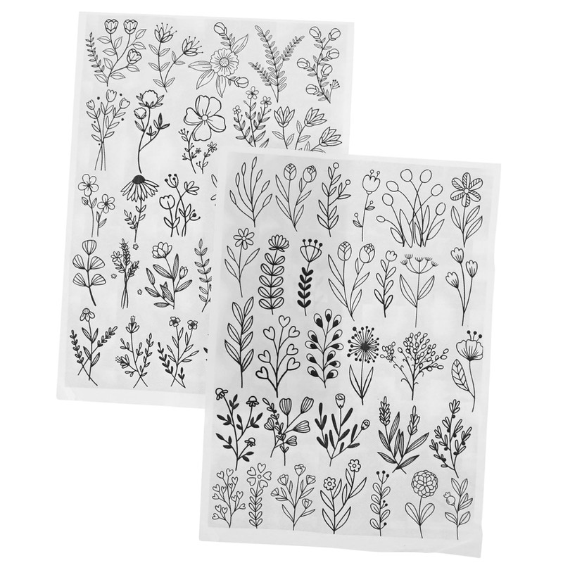 Operitacx 2sets Dissolving Embroidery Paper Water-Soluble Stabilizer Embroidery Interfacing for