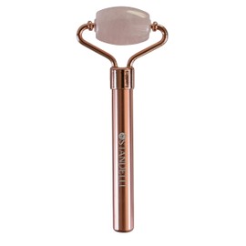 Standelli Rose Quartz Face Roller – Luxurious Massager for Face, against Wrinkles, Puffy Eyes, Dark Circles, Dull, and Saggy Skin