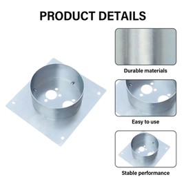 Diesel Heater Turret Plate 60mm Diesel Heater Mounting Plate Turret Planar Stainless Steel Diesel Heater Accessories for Eberspacher Heater