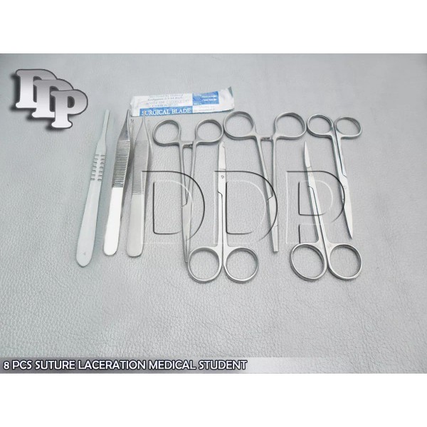 DDP 8 PCS SUTURE MEDICAL STUDENT SURGICAL INSTRUMENTS SET KIT+5