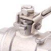 DERNORD Stainless Steel 304 Ball Valve, 2-Piece Full Port Heavy