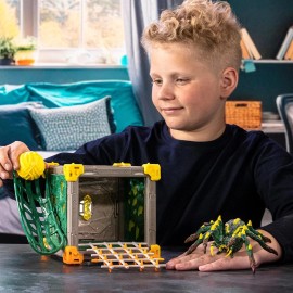 Schleich Eldrado Creatures BattleCaves Playset with Jungle Tarantula and Connectable F...