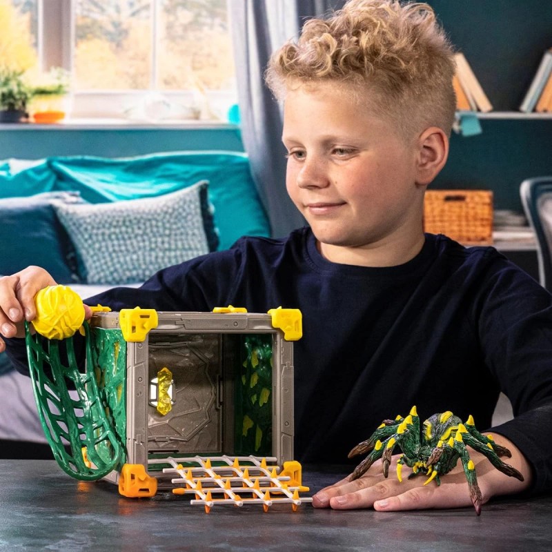 Schleich Eldrado Creatures BattleCaves Playset with Jungle Tarantula and Connectable
