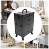 Cbhfmljd Rolling Makeup Train Case, Beauty Salon Trolley Cosmetic Organizer