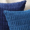 MADIZZ Pack of 2 Boho Striped Corduroy Throw Pillow Covers