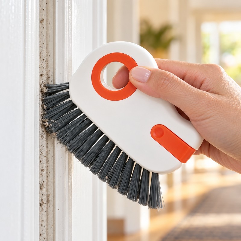 Multi‑Slot Handheld Cleaning Brush, Household Gap Cleaner Tool for Floor