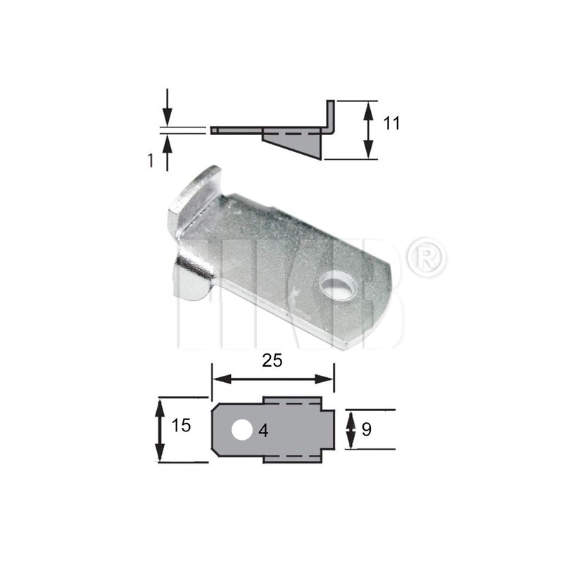 Pack of 10 HKB Shelf Brackets for Hettich VARI-16 mm