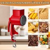AROMUJOY Manual Nut Mill with 2 Removable Drum Blades, Cheese