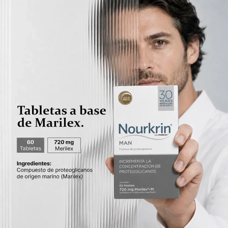 Nourkrin Man 60 Tabletas Anticaida Cara El Cabello