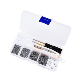 JCUGSBS Set of 1000, M3, M4, M5, M6 Cylinder Screws with Hexagon Socket Screw with Nuts and Washers, Stainless Steel Threaded Screws Assortment Set