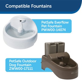 PetSafe Replacement Pump and Adaptor for The Drinkwell Outdoor or Everflow Pet Fountains for Cats and Dogs - Easy to Clean - Outdoor-Rated Adaptor with Anti-Bite Cord Cover