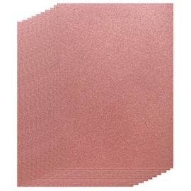 Qililandiy Pack of 10 Glitter Cardboard Paper Decorative Paper A4 Card Glitter Paper One-sided Craft Paper for DIY Crafts Scrapbooking Invitation Cards (Pink Gold)