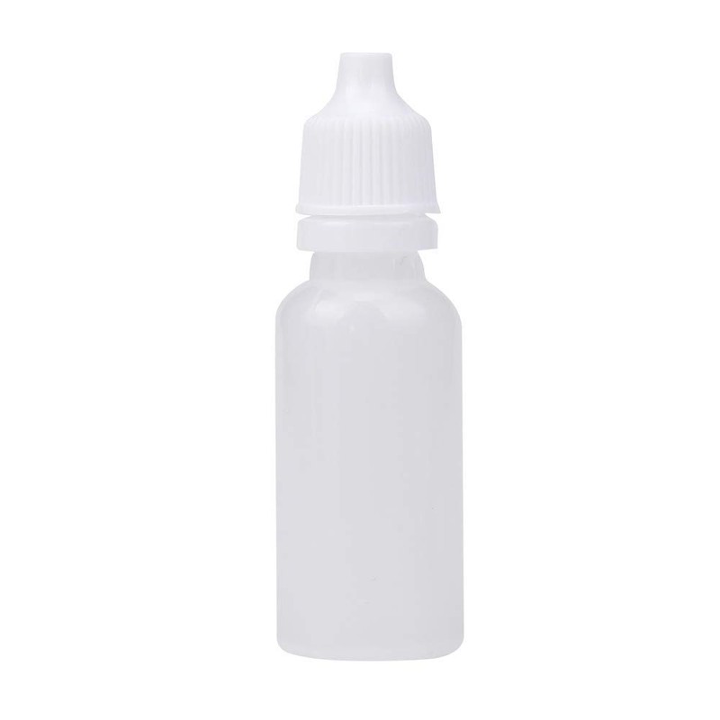 Bezall 50Pcs 15ml Plastic Empty Squeezable Dropper Bottles Eye Liquid