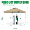 10x10 Pop Up Canopy Tent,300D Silver-Coating Top,Pop Up Canopy Tent