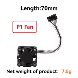 Lab X1C/P1P Hotend Cooling Fan,2510 Dual Ball Bearing Hotend Cooling Fan for Bambu Lab X1 X1C X1E P1P P1S 3D Printer Bearing Brushless Cooling Fan Replacement Parts (P1P Series)