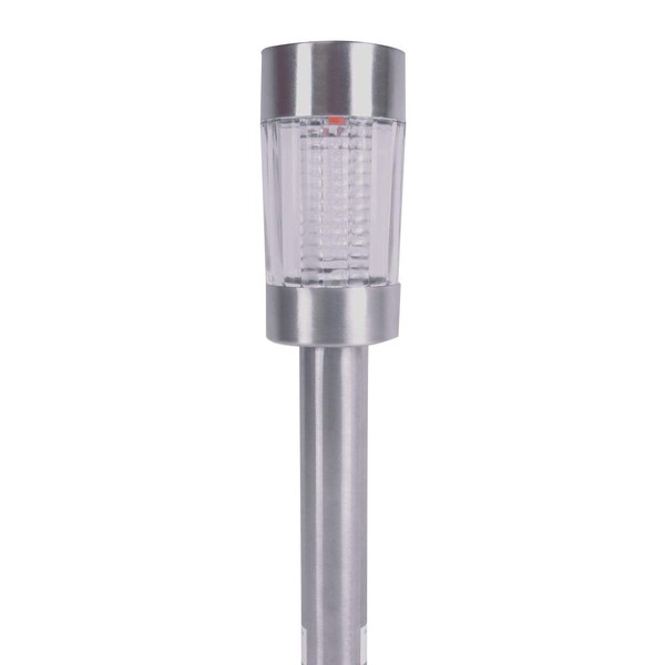 Crosslight Solar Four Multicolor Glass Metal Pathway Light - Weatherproof