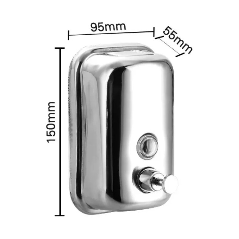 Estuchelandia Dispensador De Jabón Shampoo Baño 500 Ml Jabonera Manual