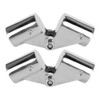 2Pcs Stainless Steel Folding Rotatable Connector Marine Boat Rail Tube
