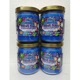 Smoke Odor Exterminator 13oz Jar Candle,Nag Champa Set of 4 Candles.